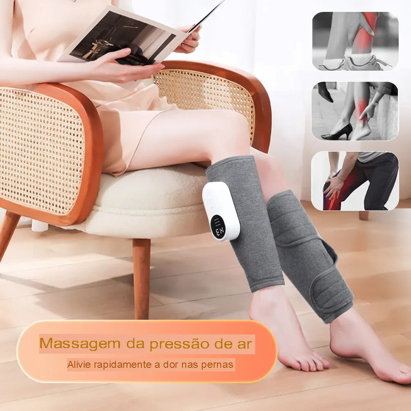 Ar Pressão Bezerro Massager Machine, Dispositivo de Massagem Doméstica, Compressa Quente, Relaxamento Muscular para Pernas, Uso Doméstico, 360°