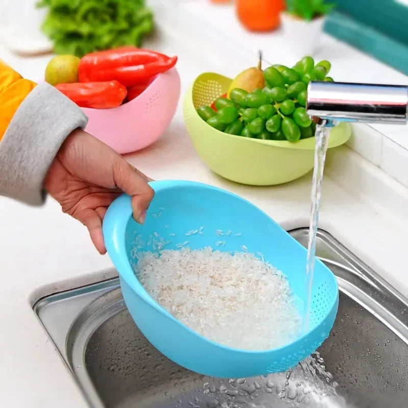 Filtro de lavagem arroz cesta coador peneira frutas vegetais tigela escorredor ferramentas de limpeza cozinha em casa kit ferramentas cozinha