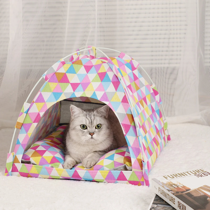 Almofada quente tenda cama para animais de estimação